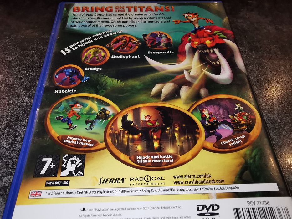 Crash of the Titans PS2 gra 3xANG (komplet stan BDB+) sklep Ursus