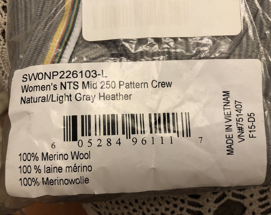 Термобілизна SmartWool. 100% Merino Wool. Размер L.