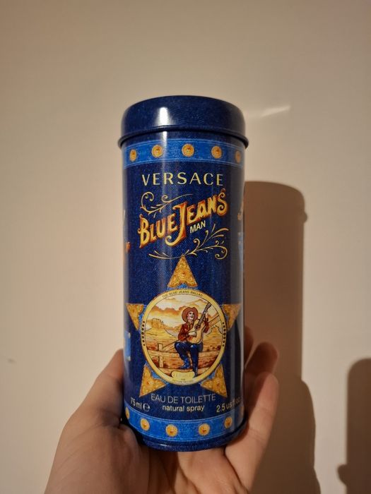 Puszka opakowanie Versace Blue Jeans