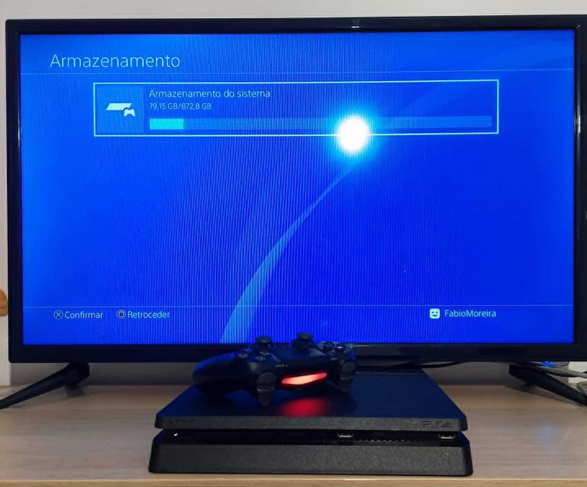 Ps4 Slim 1 TB + 1 Comando Original Sony +Crash Team Racing + Fifa 19 + immortals Fenyx Rising