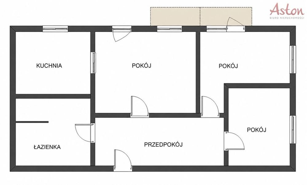 3 pokoje |67,2 m² |2 balkony |os. Paderewskiego - Widok 3