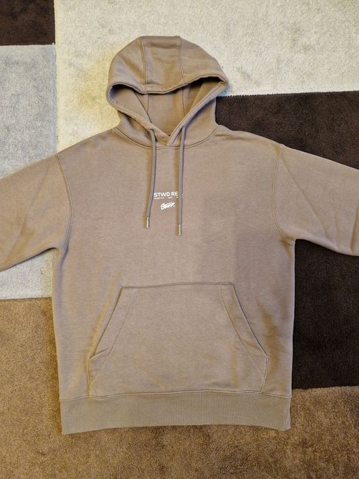 beżowa bluza z kapturem pull & bear