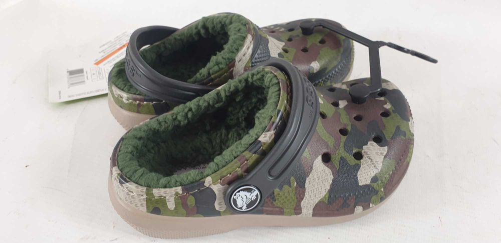Klapki dziecięce Crocs moro  ocieplone  r. 25,5