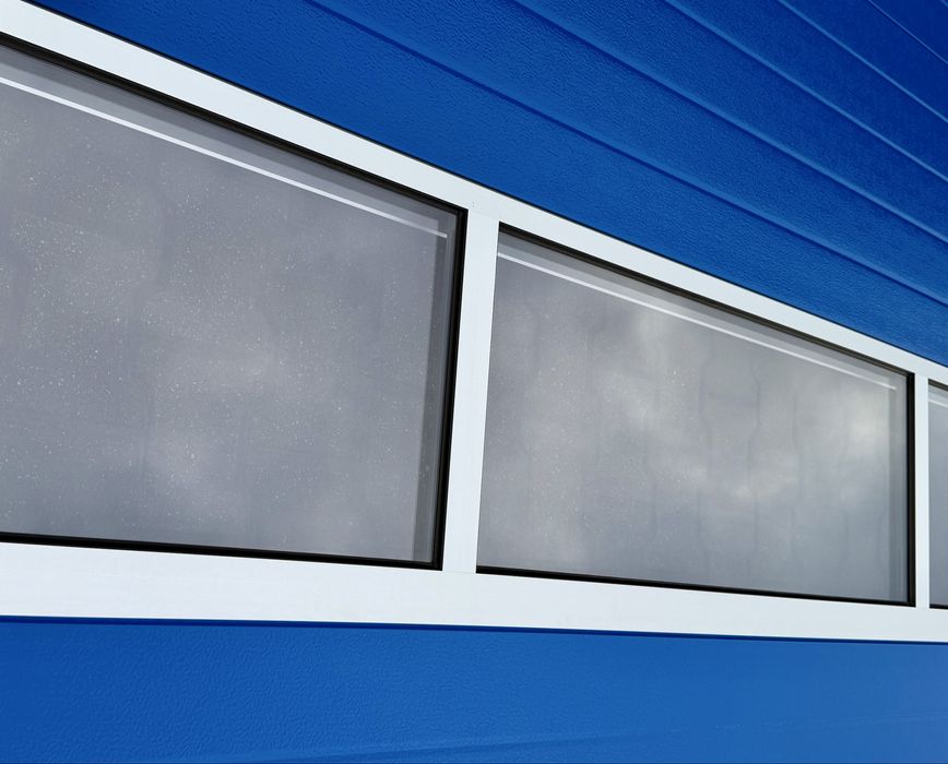 Brama 450 x 450 dwie sztuki panelowa segmentowa garażowa przemysłowa