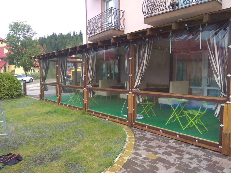 М’які вікна Полтава з ПВХ плівки для альтанок, терас