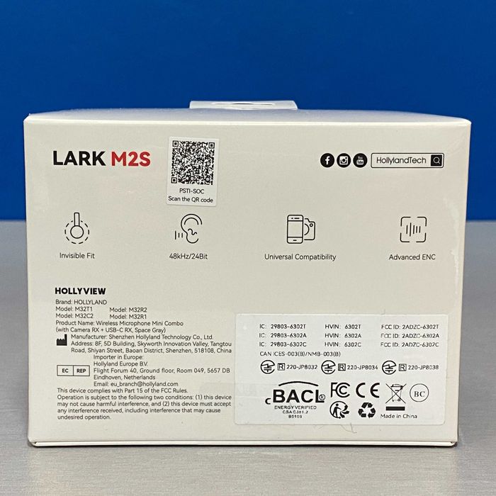 Hollyland Lark M2S Mini Combo (SELADO - 3 ANOS DE GARANTIA)