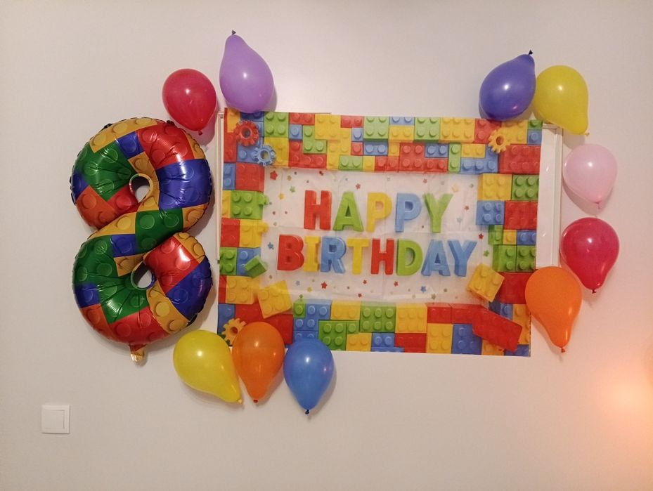 Layout aniversário Lego