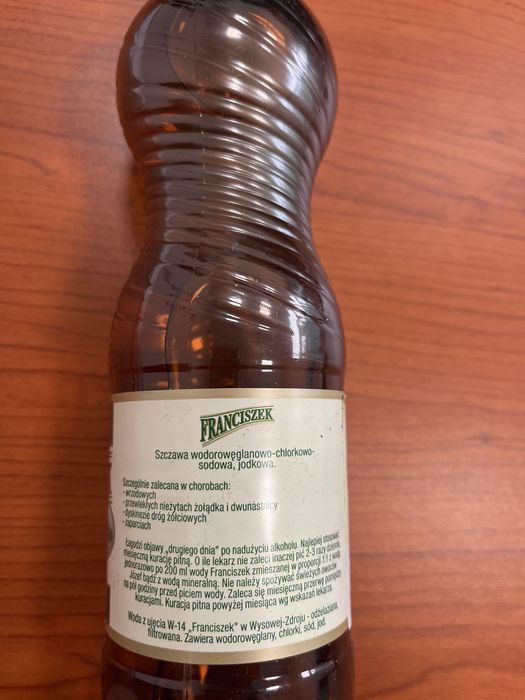 Woda uzdrowiskowa Franciszek 0,5 l 9 szt.