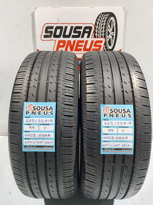 2 pneus semi novos 225-55R19 Bridgestone - Oferta dos portes