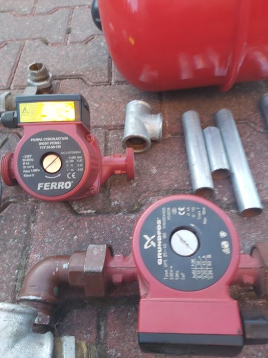 Części do kotłowni, hydraulika.
