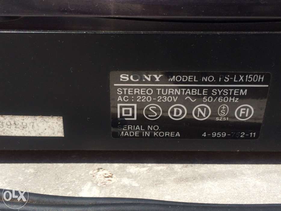 Gira discos sony ps-lx150h - excelente estado