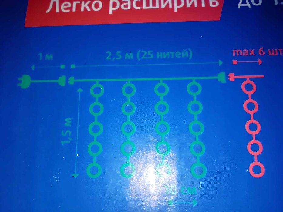 Світлодіодна гірлянда - штора