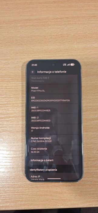Google Pixel 9 Pro XL AKTUALNE z media expert 128GB gwarancja dowód zakupu