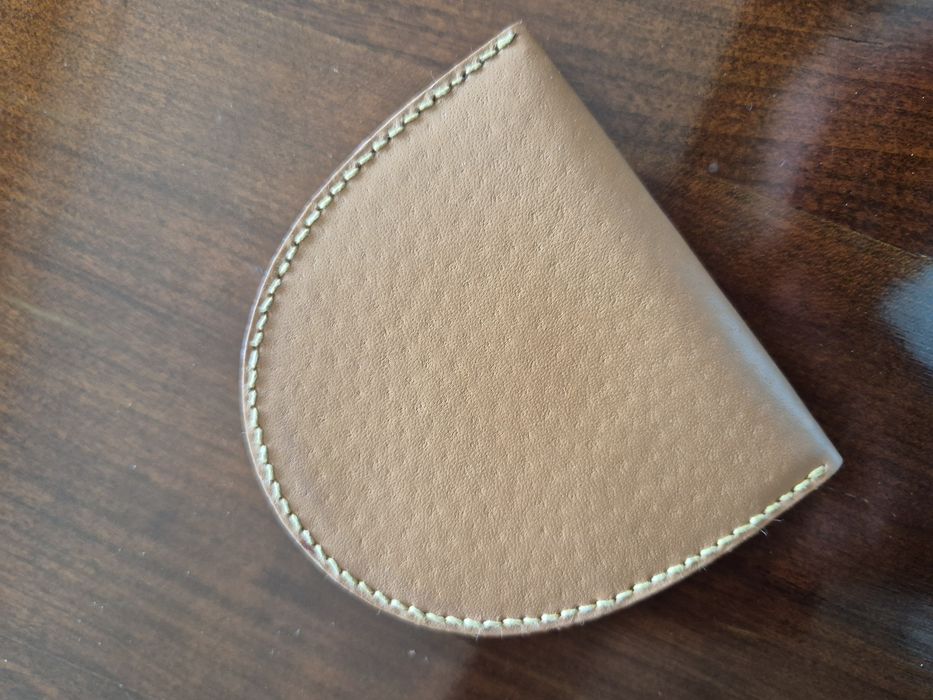 Porta moedas couro
