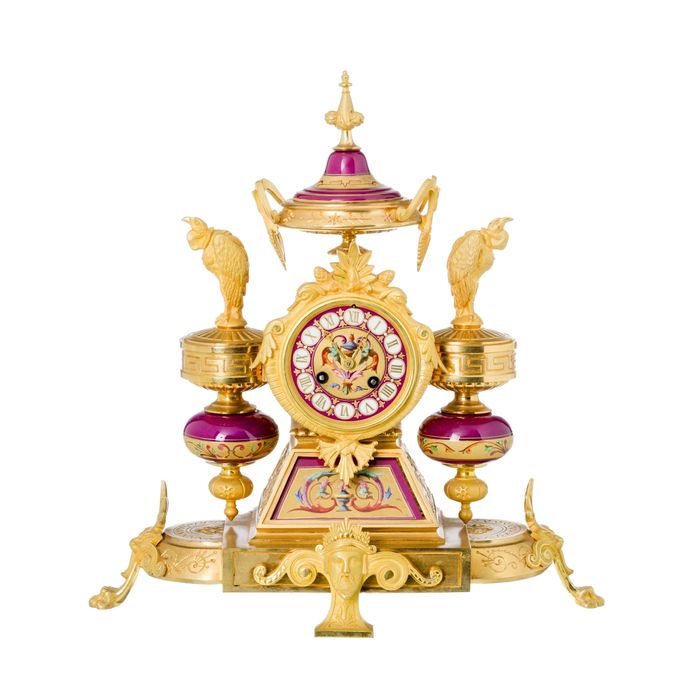 Relógios - Relógio de mesa império - Século XIX