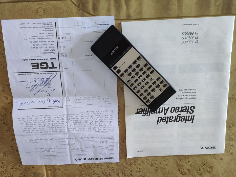 Sony TA-F808ES Topowy Model. Po Serwisie z pilotem