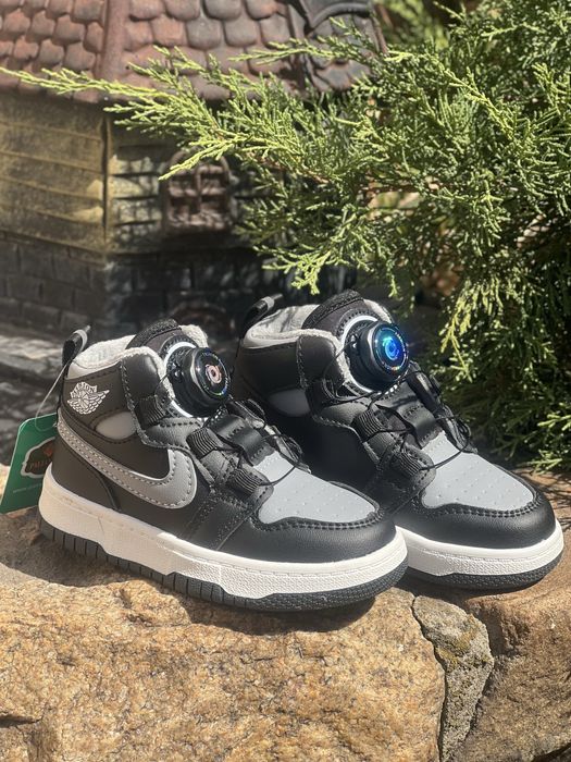 Дитячі хайтопи ( кросівки) на флісі для дівчат/хлопців, розмір 26-30