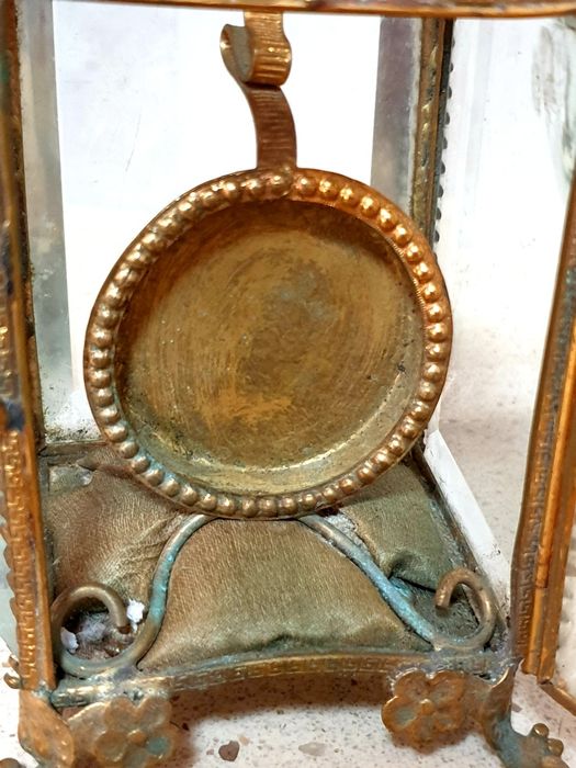 Fantástica antiga vitrine francês para relógio de bolso