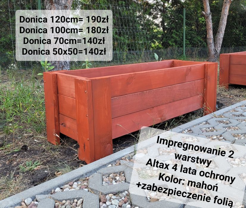 Donica ogrodowa 120cm/100cm/70cm/50cm