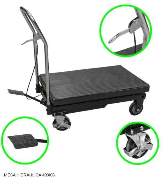 Mesa elevatória 400Kg JBM