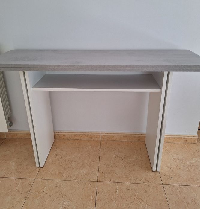 Mesa dobrável 120 x 35 (fechada)/70 cm(aberta)