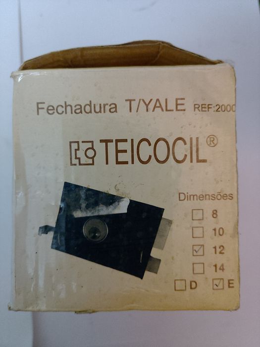 Fechadura NOVA  com 3 chaves 12 CM