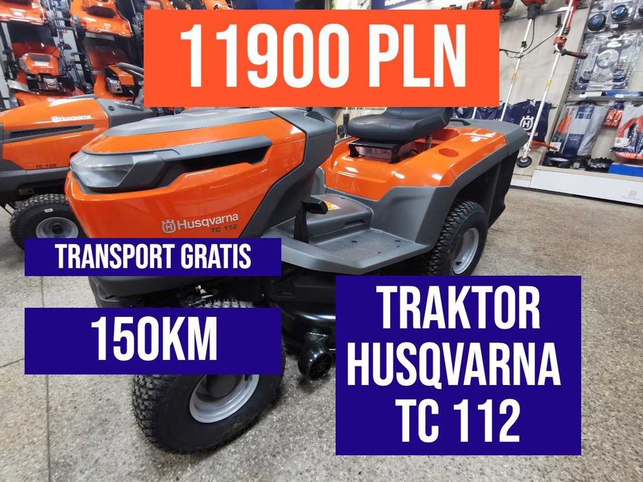 TRAKTOR Kosiarka HUSQVARNA TC112  Hydrostat SUPER CENA !!! Raty 0%%%