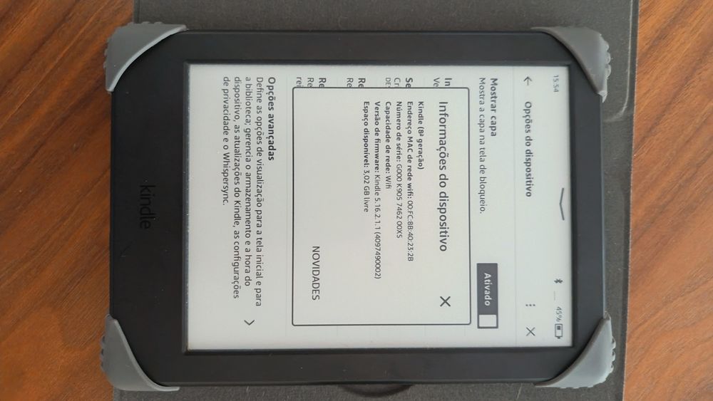 Kindle em excelente estado
