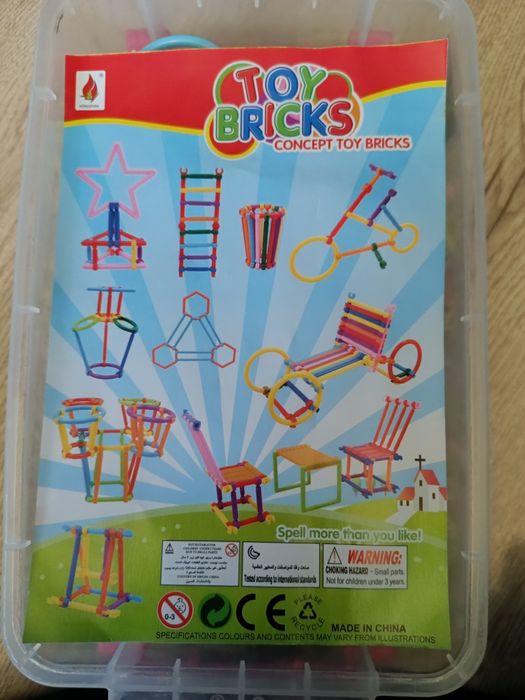 Puzzle Klocki przestrzenne patyczki Toy Bricks plus gratis