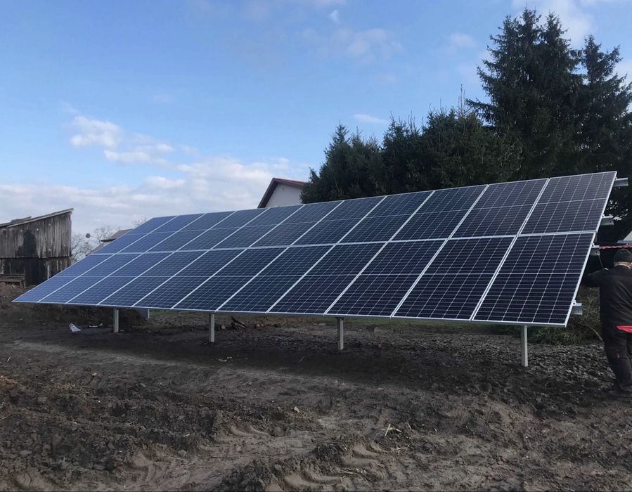 Встановлення сонячних панелей Монтаж СЕС сонячна електростанція