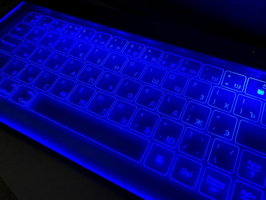 Клавиатура стеклянная Bastron B9 бездротова клавіатура