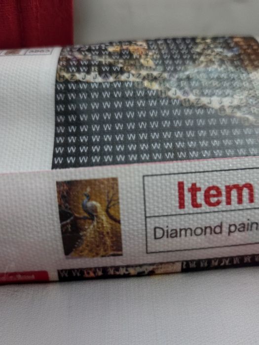 Mozaika diamentowa złoty paw