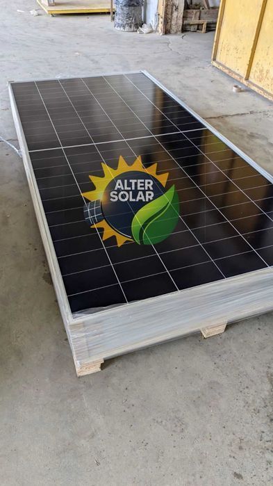 ‼️‼️‼️98$ Сонячна панель LONGi Solar 615,620,625 Вт, BIFACIAL HI-MO 7 V2R, LR8-66HGD, двосторонні, ККД 23%