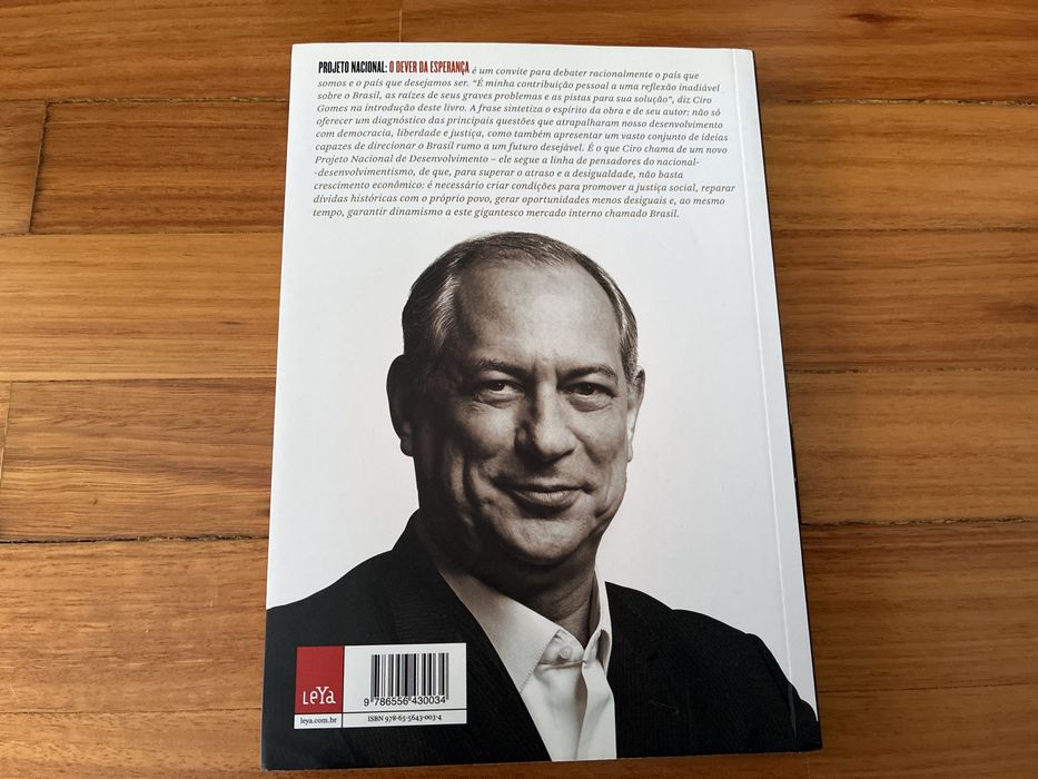 Livro Ciro Gomes Projeto Nacional: O Dever da Esperança