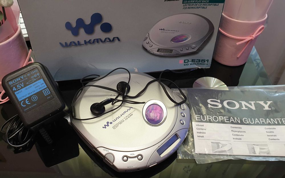 Sony CD Walkman D-E351 (ESP MAX) – оригінал, повний комплект\Стан+++