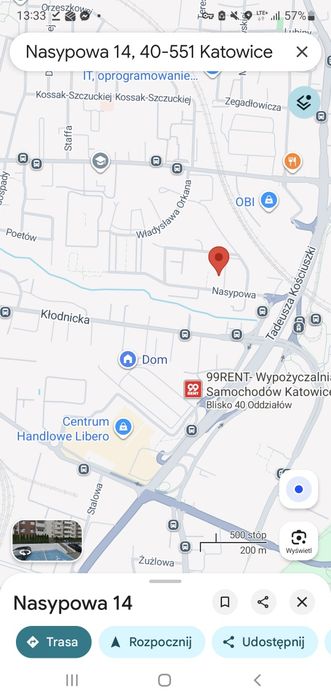 Miejsce parkingowe, Katowice, ul. Nasypowa 14
