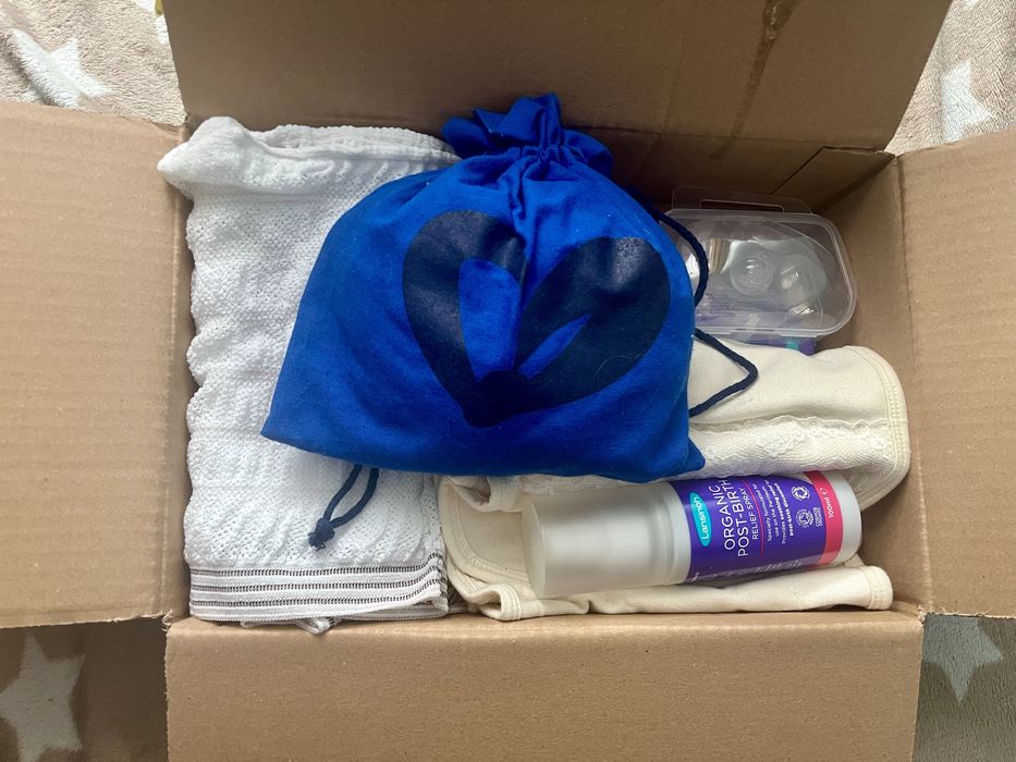 Wyprawka dla mamy po porodzie cesarskim cięciu cc cesarce paczka paka