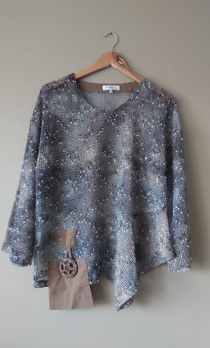 Florence ażurowa bluzka asymetryczna rozmiar uniwersalny