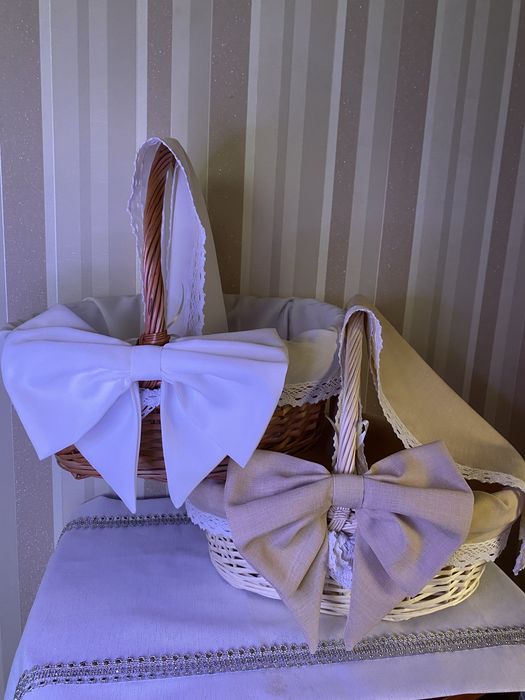 Великодній кошик Пасхальні корзинизьдекором кошик ручноі роботи  рушни