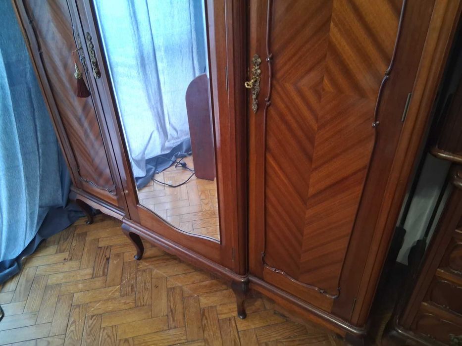 Mobília Quarto Completa Mogno Lacada