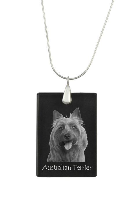 Terier australijski naszyjnik kryształowy z psem Art-Dog