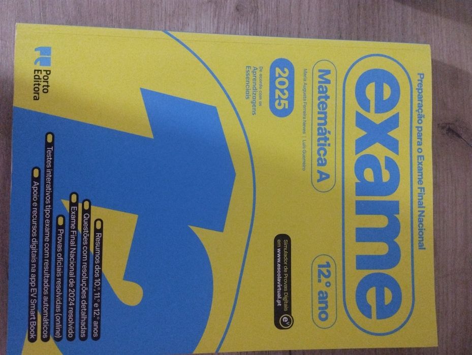 Livro preparação para exame nacional Matemática 12