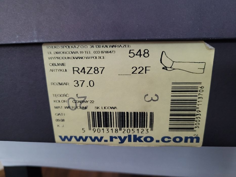 Kozaki na obcasie Ryłko