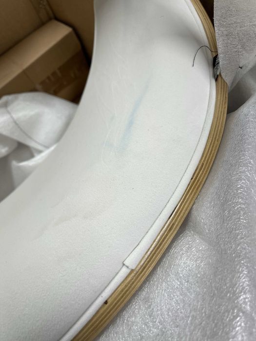 Krzesło dąb gięte drewno dębowe z kremowym welurem OUTLET! C21 10szt