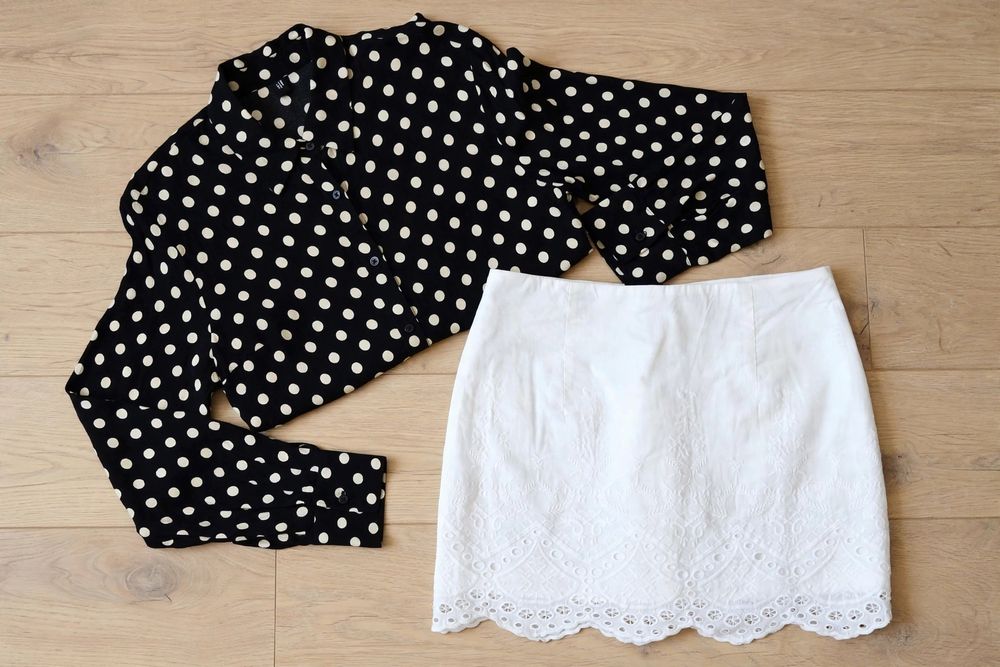 ASOS Bluzka vitange w groszki śliczna