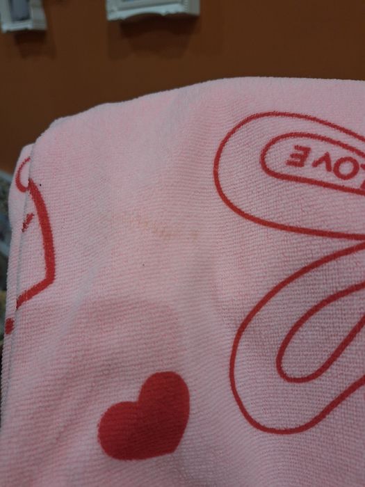 Różowy szlafroczek kąpielowy