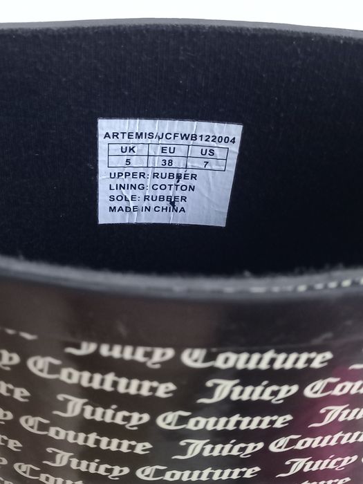 Juicy Couture kalosze damskie 38