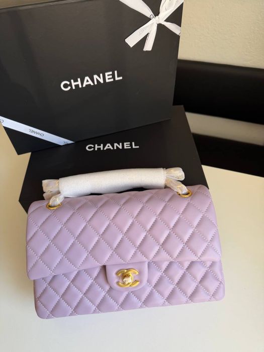Сумка Chanel Classic рожева, біла, чорна, лавандова, жовта