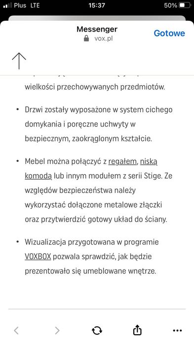 J.Nowa Szafka komoda dziecięca VOX Stige