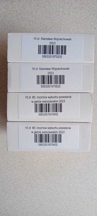 Sprzedam komplet 7 sztuk srebrnych monet z certyfikatami NBP